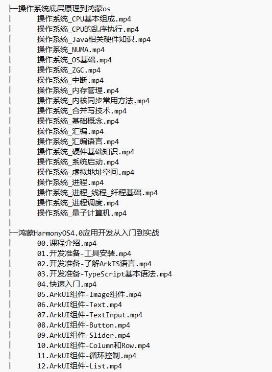 鴻蒙開發(fā)系列 視頻教程 下載  圖1