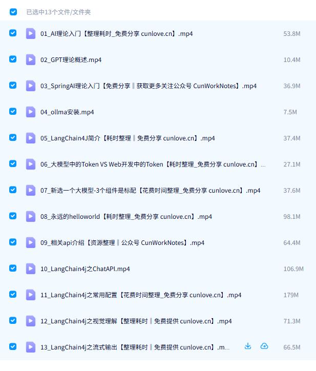 人工智能AI LangChain4J +向量數(shù)據(jù)庫(kù)+RAG 視頻教程 下載 圖1