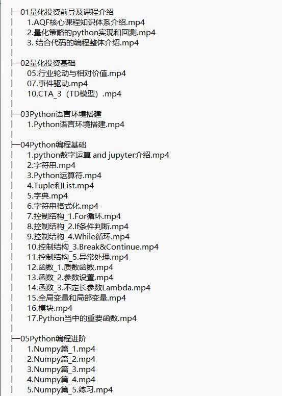 【Python基礎(chǔ)+量化進(jìn)階】基于Python的量化學(xué)習(xí) 視頻教程 下載 圖1
